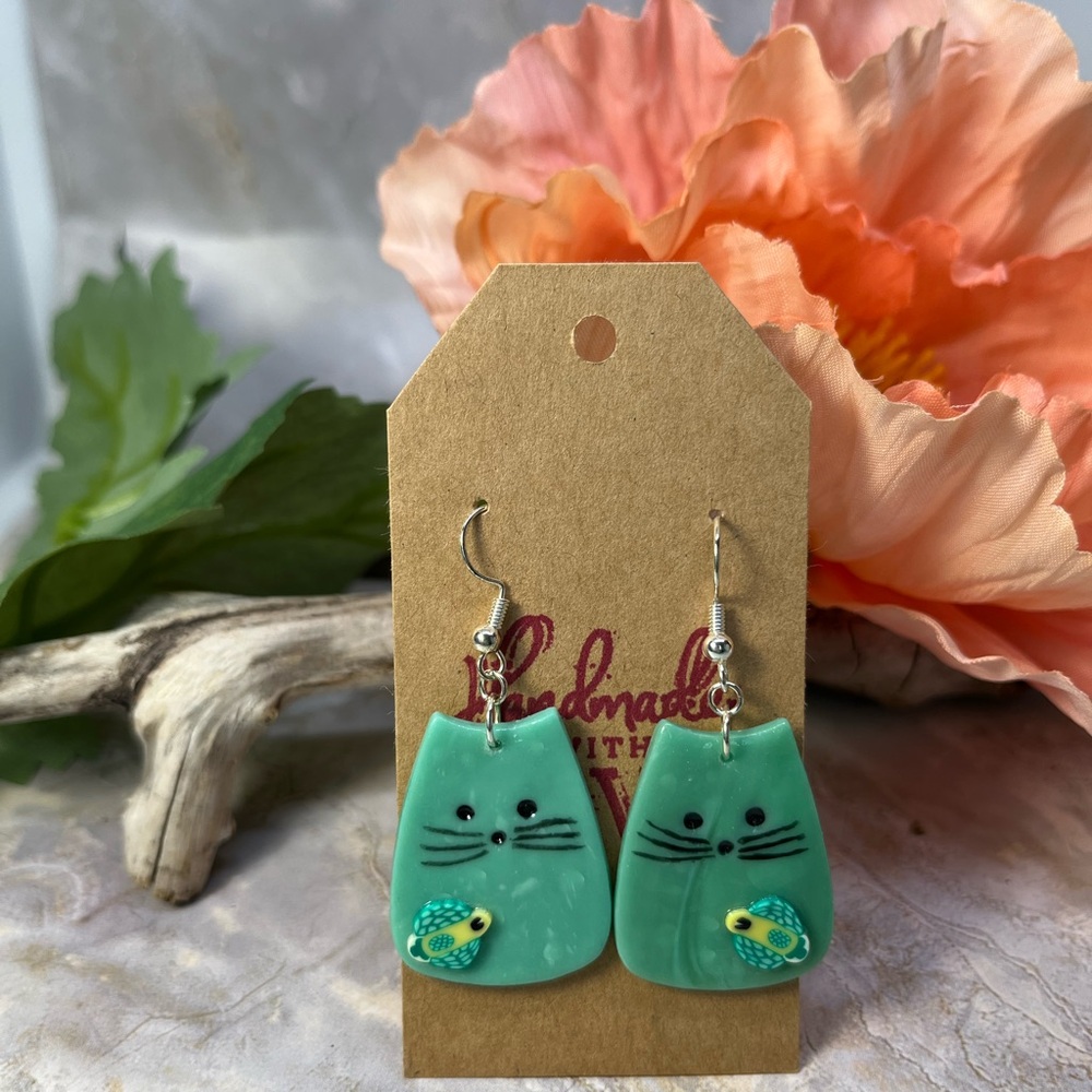 Cat Earrings.